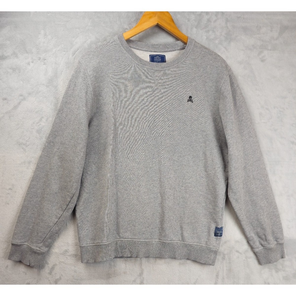Scalpers The Perfect Sweater Sweatshirt Crewneck Pullover Gray Large
